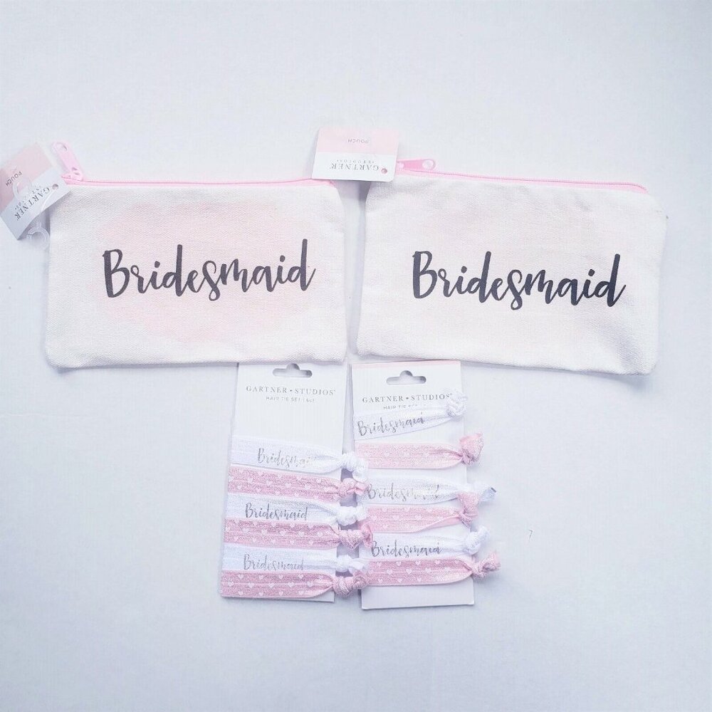 Bridesmaid Gifts Make Up Bag & Hair Ties